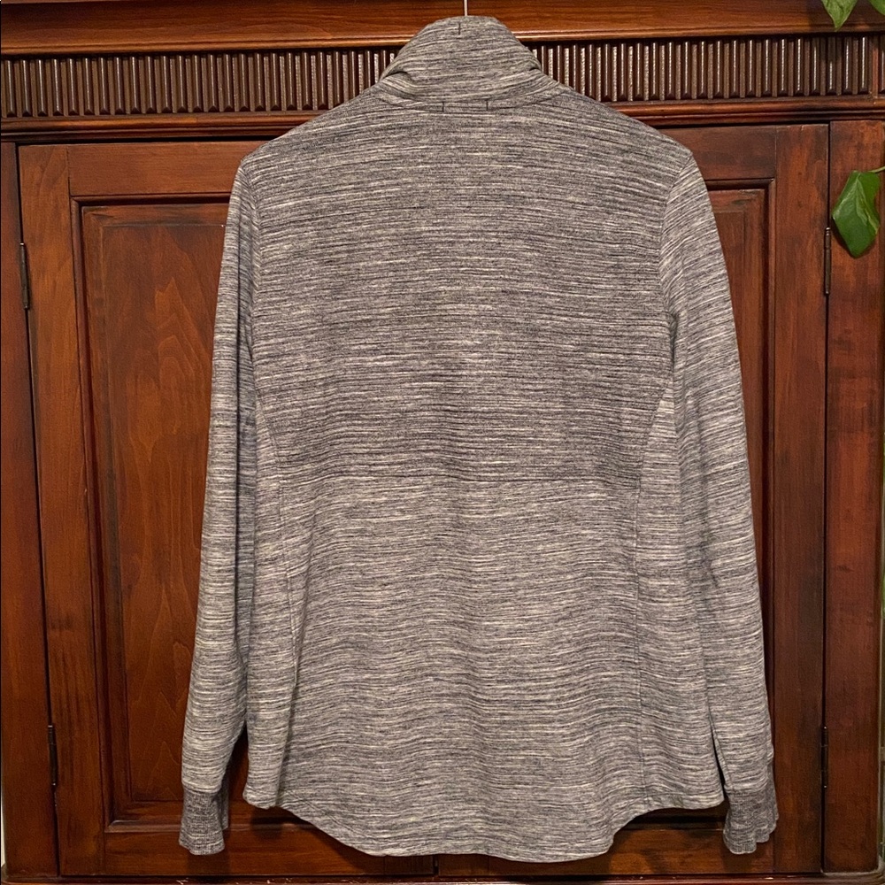 L.L. Bean Heathered Gray Cowl-Neck Pullover - Picture 5 of 15